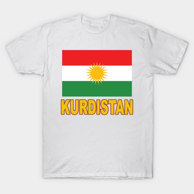 The Pride of Kurdistan - Kurdish Flag Design T-Shirt by Naves